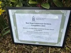 Summerlands | image showing our best kept communal gardens 2024 certificate