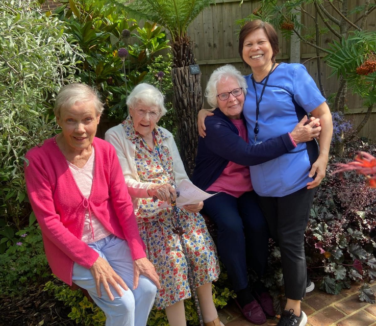 Summerlands | residents and staff embracing