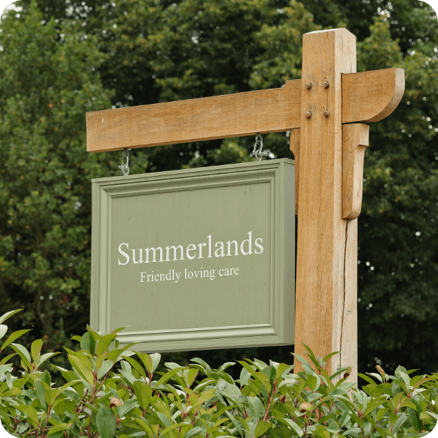 Summerlands | our front signage